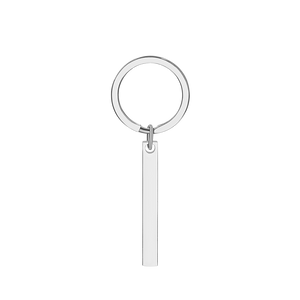 Personalized 3D Bar Keychain Engraved Music Code Key Chain