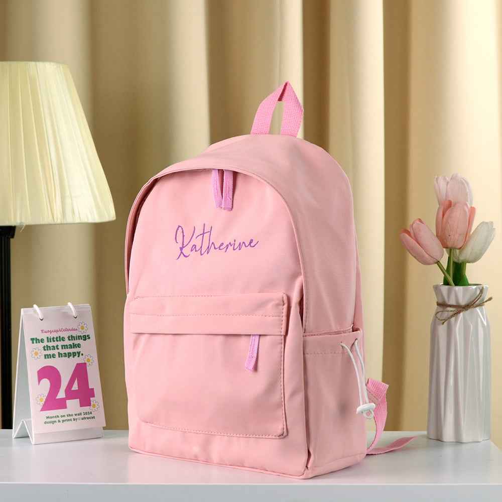 Personalized Name Embroidery Backpack Custom Backpack Travel Bags Gifts for Friend