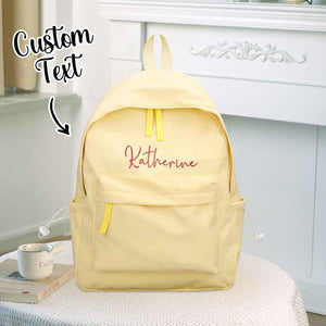 Personalized Name Embroidery Backpack Custom Backpack Travel Bags Gifts for Friend