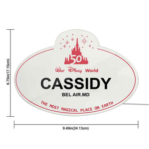 Custom Disney decorative lights Personalized Engraved Names Any Location Christmas Gift Home Decor