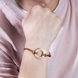 Personalized Engraved Angel Wings Pet Paw Print PU Leather Rope Bracelet Memorial Gift for Pet Lovers