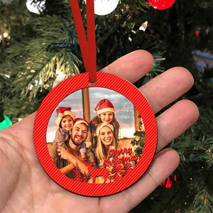 Custom Merry Christmas Ornaments with Picture