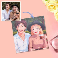K-DualView Personalized Anime Style Lenticular Photo Frame Art Gift