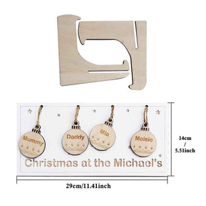 Personalized Christmas Family Sign Gift for Family