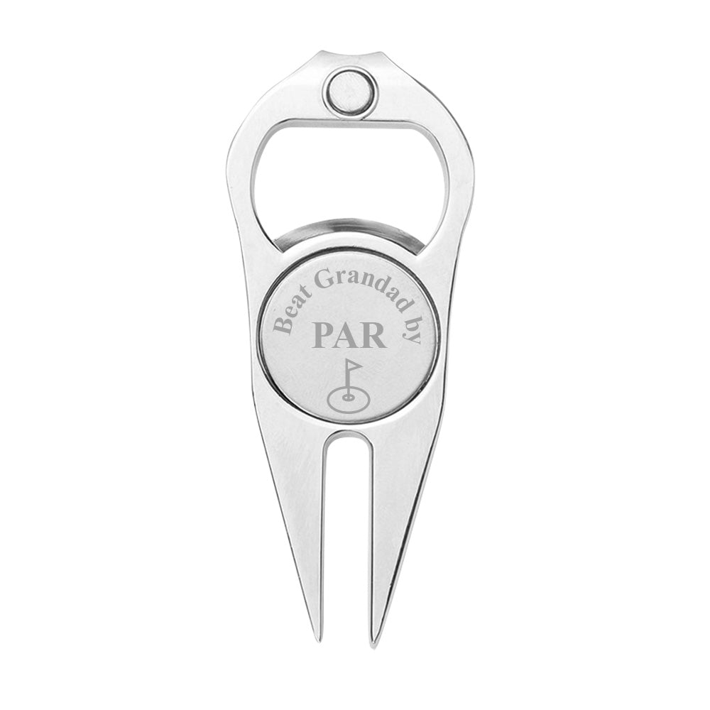 Black and white personalised golf ball markers side‑by‑side to show colour options for this magnetic, engraved custom golf gift