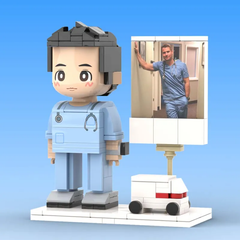 Custom Doctor Theme LEGO Brick Figure - Personalised Birthday & Father's Day Gift