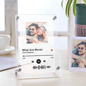 Music Photo Frame Scannable Music Fashion Plaque Home Decor Gift For Mom