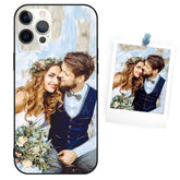 Personalised Matte Black iPhone 12 Case | Custom Photo & Text Protection