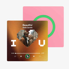 FridgeBeats Frameless Custom Photo Music Fridge Magnet Special for Valentine's Day New 4.0 Upgrade Album Fridge Magnet Sticker