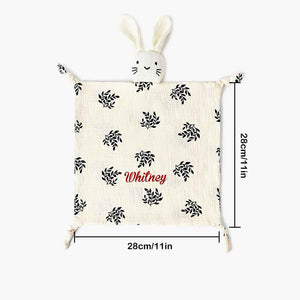 Personalized Soothe Towel Bibs Soft Sleeping Dolls with Embroidered Name Gift for Baby