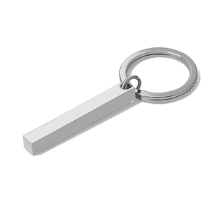 Personalized 3D Bar Keychain Engraved Music Code Key Chain