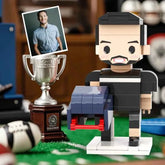 Custom Head 1 Person Cute Football Palyer Brick Figure Birthday Gift Anniversary Gift