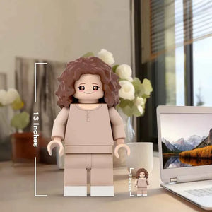 3D Print Custom Giant Minifigs Personalized Photo Turn Your Photo into Minifigs Gifts for Daughter Production Time: 7–10 Working Days