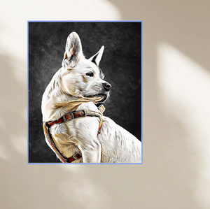 Custom DIY Framed Oil Painting – Birthday Gift for Pet Lovers