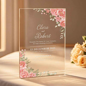 Personalized Acrylic Wedding Invitation Party Invitations Wedding Gift