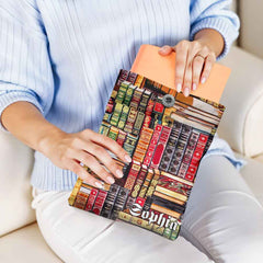 Personalized Book Cover with Pocket Book Cover Protector Gift for Book Lover