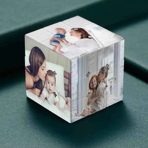 Customized Multi Photo Cube Mother's Day Gift Magic Cube Birthday Gift Christmas Gift