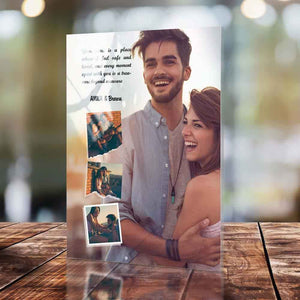 Custom Photo Plaque Engraved Named Glass Plaque Memory Photo Gift
