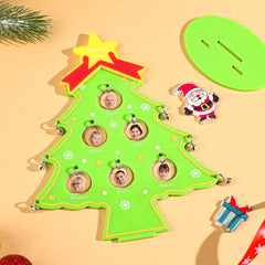 Personalised Family Name Christmas Photo Ornament - Customisable Acrylic Keepsake