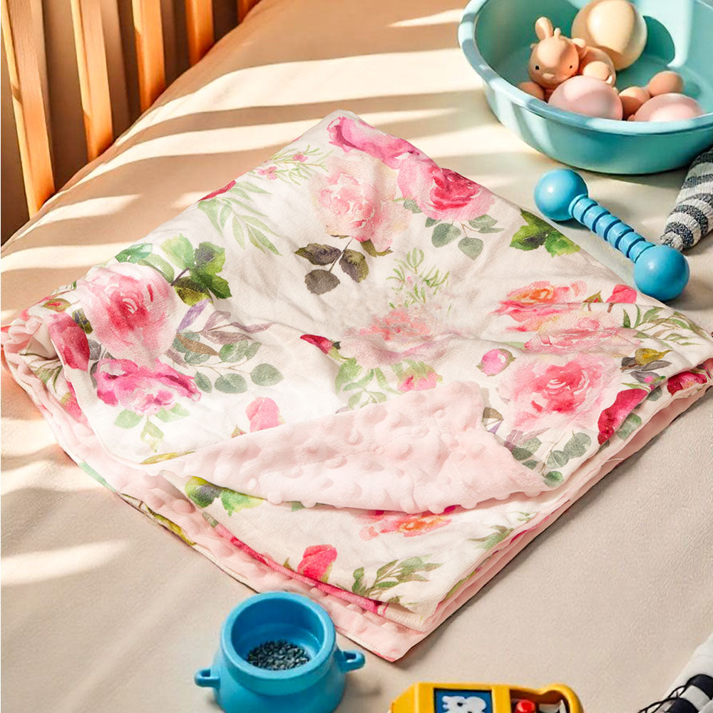 Gifts-ready personalised velvet baby blanket, an ideal newborn keepsake