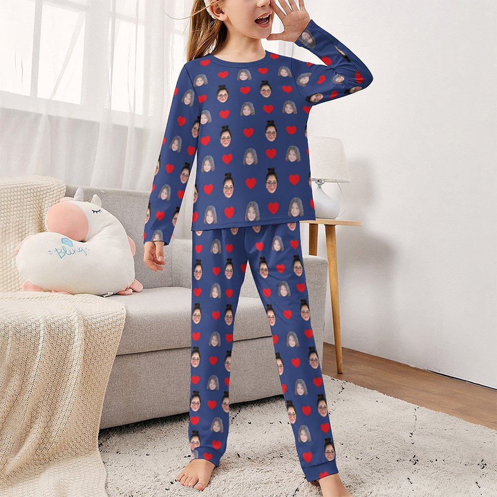 Detail of matching elasticated waist trousers from personalised children's pyjama set — comfortable, stretchy fit