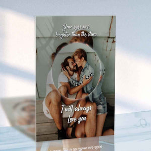 Personalized Photo Plaque Acrylic Glass Photo Plaque Gift For Lover