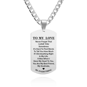 Personalized Engraved Stainless Steel Dog Tag Picture Necklace Gifts for Love