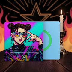 FridgeBeats 4.0 Frameless Custom Anime Music Fridge Magnet Photo Sticker with Personalised Songs