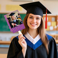 Personalised Graduation Handheld Photo Fan - Class of 2025 Graduation Gift