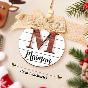 Personalized Family Name Christmas Ornament Monogram Ornament for Christmas Gift