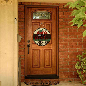 Fall Welcome Sign for Front Door Hello Pumpkin Farmhouse Wreath Porch Decor Hanging Decoration Gifts