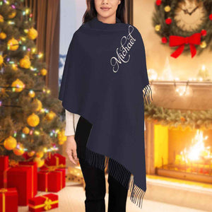 Personalised Winter Scarf Custom Name Unisex Scarf