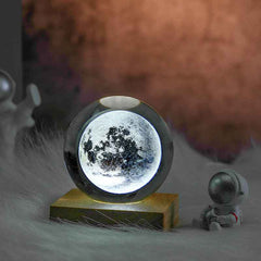 3D Laser Engraved Crystal Ball Night Light