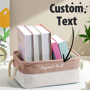 Personalized Name Foldable Script Book Organizer Birthday Gift for Book Lovers