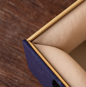 Gift Box Dark Blue Music Box Packaging for Birthday & Anniversary Gifts