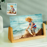 Custom Photo Plaque Wood Photo Frame Ornament Gift for Baby