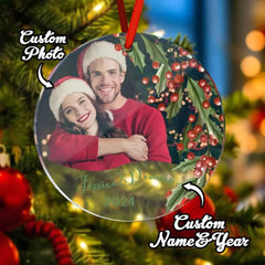 Personalized Christmas Photo Ornament Christmas Tree Decoration Gifts for Family or Friends