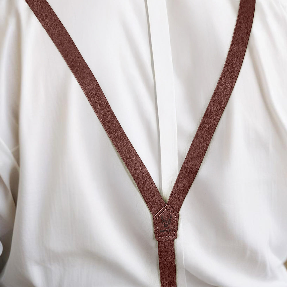 Personalised suspenders displayed as a thoughtful engraved gift — perfect for birthdays, graduations and wedding parties