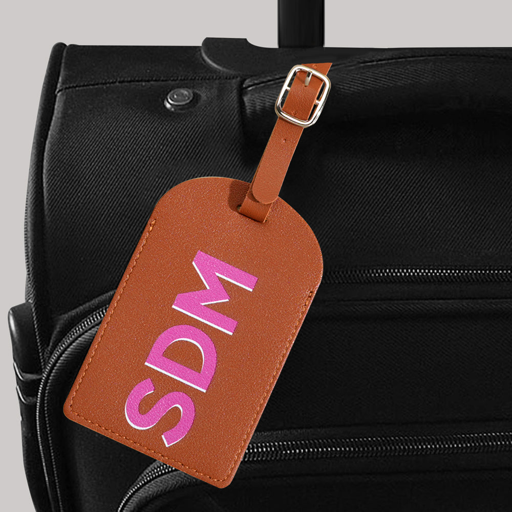 Open personalised passport holder showing inner pockets and card slots — organised personalised travel accessories for frequent travellers