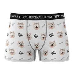 Personalised Dog Face Boxer Shorts | Custom Photo Men's Underwear