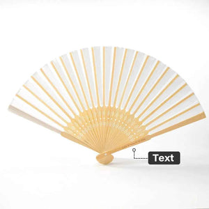Personalized Bamboo Ribs Fan Wedding Favour Handheld Fan