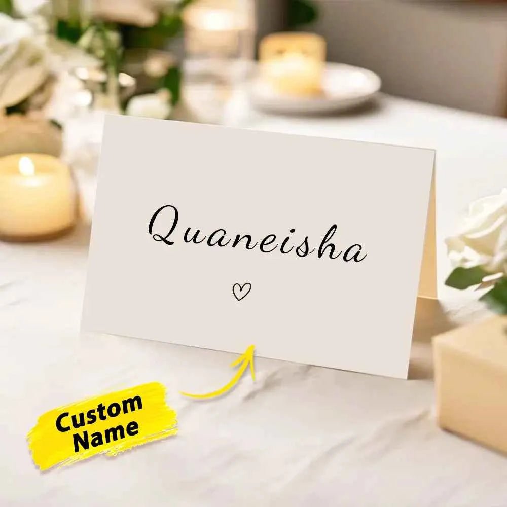 Personalized Wedding Place Names Wedding Table Place Name Cards Minimal Wedding Table Decor