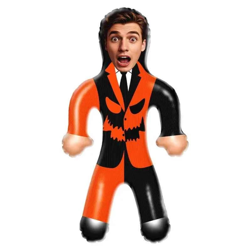 Custom Face Mr. Pumpkin Blow Up Dolls Funny Inflatable Balloon Custom Air Doll for Party Favors Halloween Gifts