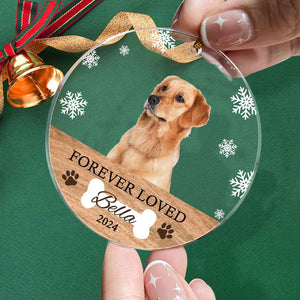 Personalized Memorial Dog Ornament Christmas Photo Ornament Christmas Gift for Pet Lovers