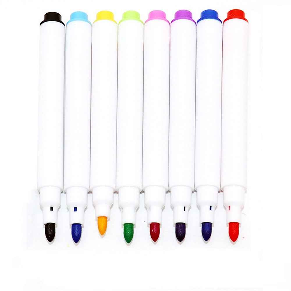 8 Colors Erasable Whiteboard Marker Pen Office School Stationery