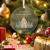 Personalised New Home Ornament First Home Christmas Ornament for Housewarming Gift