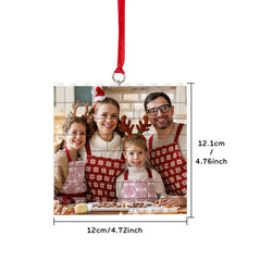 Personalised Building Brick Puzzle Photo Block Christmas Decoration - Customisable Ornament