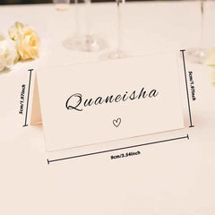 Personalized Wedding Place Names Wedding Table Place Name Cards Minimal Wedding Table Decor