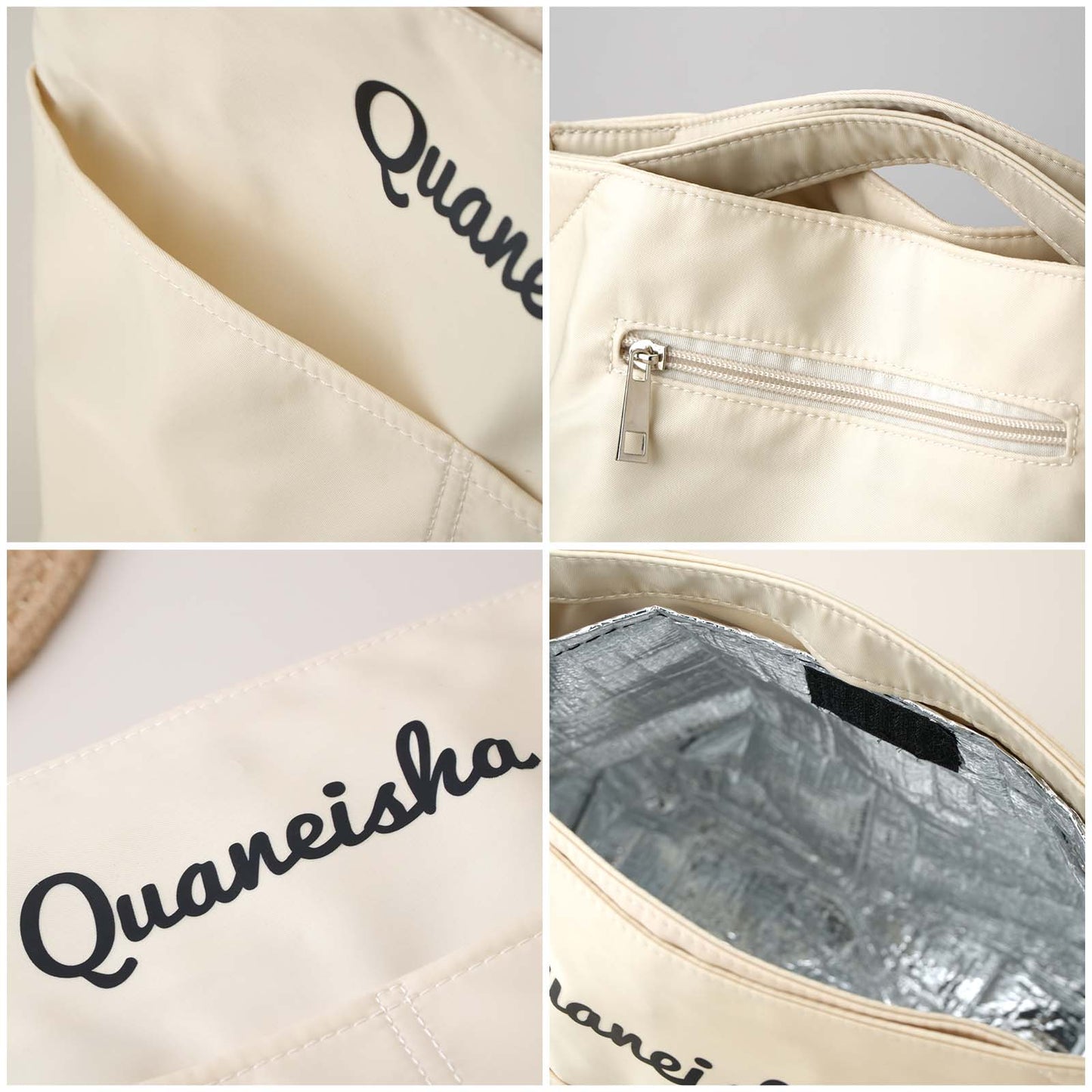 Personalised Lunch Bag Mini Tote open view showing capacity for a small lunchbox, snack pots and drink bottle – practical, wipe‑clean kids' lunch bag