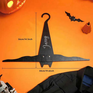 Personalized Funny Coat Hanger with Name Bat Wood Hanger for Hallowmas Gift